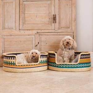 Encantadora cesta de hierba marina tejida a mano para perros, venta al por mayor, jaulas interiores, portadores y casas para mascotas - Product Image 6