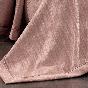 Guzide Larissa Coral 4-Piece Striped 100% Chenille Woven Anti-Dust Mite Anti Pull Washable King Size <b>Bedspread</b> <b>Set</b> - Product Image 5