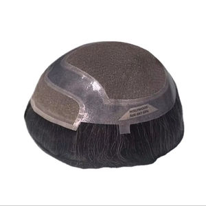 Toupet pour homme Taz Hair, perruque 100% cheveux humains, densité brute 60%-150%, cheveux indiens Remy, pièces imperméables, vague d'eau - Product Image 2