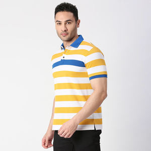 Polo personalizado de 25 poliéster y algodón con logotipo de sublimación para hombre, camiseta Polo de Golf con estampado de uniforme de rendimiento empresarial - Product Image 4