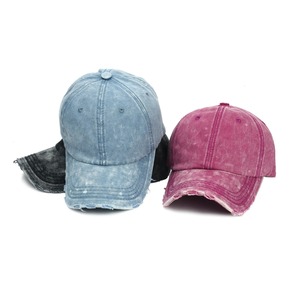 2025 unisexe Vintage Denim Baseball chapeau réglable décontracté casquette lavé épissure conception populaire Hip Hop Style voyage personnage Image - Product Image 1