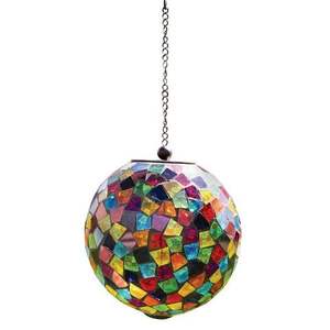 Belles boules de verre rondes pour décorations de miroir incassables d'arbre de Noël pour le style de mariage, de vacances et d'événement - Product Image 4