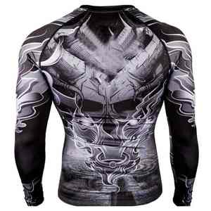 เสื้อคอมเพรสชั่นพิมพ์ลายแบบซับลิเมชั่นคุณภาพพรีเมียมสำหรับผู้ชาย ใช้ในยิม ระบายอากาศได้ดี ยืดหยุ่นสูง - Product Image 4