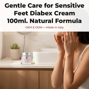 Crème Diabex 100ml Formule Naturelle Bio Végétalienne OEM Marque Privée Italie RedMoringa Soin Doux pour Pieds Sensibles - Product Image 2