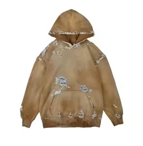 Sweat à capuche en détresse New Stylish quick dry east à porter et laver basiques coton mélangé hommes sweats à capuche de la plus haute qualité pour les adultes - Product Image 6
