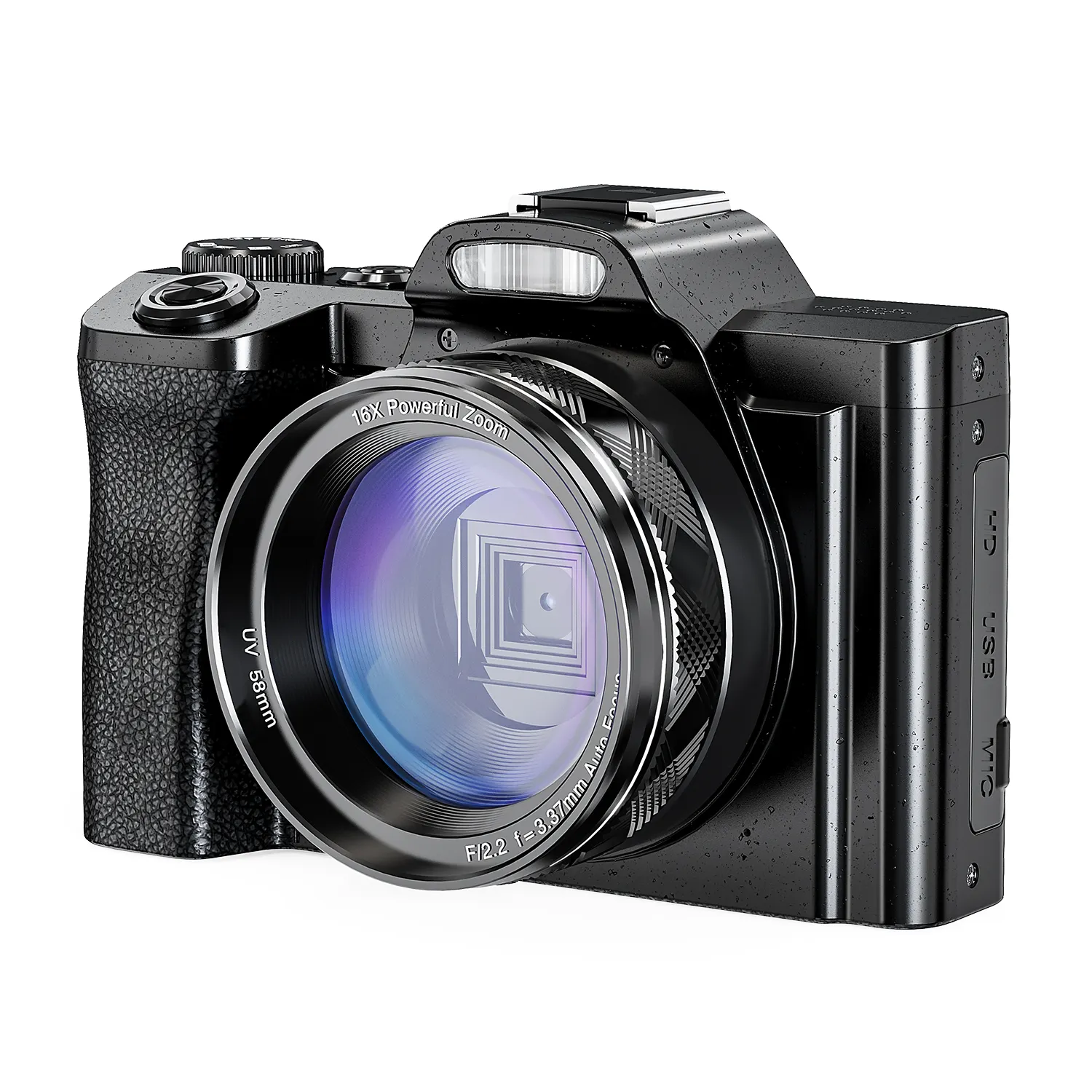 Photographie nouveaux appareils photo numériques DSLR DC 48MP 5K avec écran IPS 3.5 pouces vidéo appareil photo professionnel