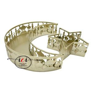 Plateau personnalisable de vente chaude avec une conception de coupe unique pour le festival Ramadan Eid & Hajj pour les décorations de fête de table - Product Image 4