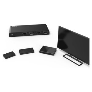 Hama HDMI Switch 3 Port 4K Black With Remote <b>Control</b> For <b>TV</b> And Monitor - Product Image 3