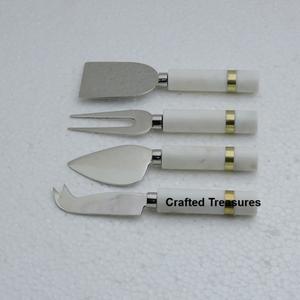 Premium Quality <b>Wooden</b> Cheese Set With Concrete ON Handle Set of Three Kitchen Hotel Cheese Serving <b>cutter</b> Set Cheese <b>Tools</b> - Product Image 6