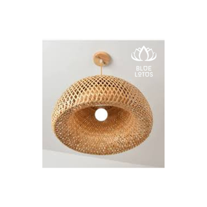 Lámpara de bambú de decoración artesanal perfecta, tradicional, espacio cálido personalizado para tu hogar, cualquier espacio hecho de bambú, lámpara hecha a mano - Product Image 1