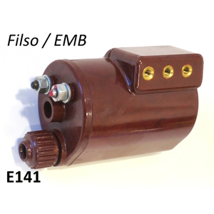Bakélite de type Filso d'origine H.T. Bobine d'allumage pour moto Lambretta D150 LD125 TV1 LI S1/S2 CDI, matériau métallique, neuve - Product Image 1