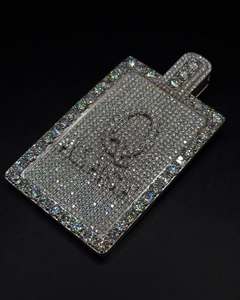 Colgante de Moissanita Personalizado Estilo Hip Hop, Color D, VVS, Plata de Ley 925, Pasa la Prueba del Diamante, Collar con Colgante Iced - Product Image 3