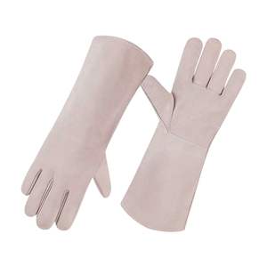Guantes de soldador de diseño personalizado con aislamiento resistente al calor, guantes de soldadura de piel de cabra con hilo de Kevlar de protección térmica Tig - Product Image 2