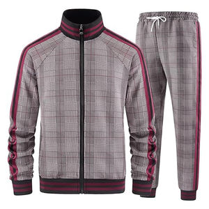 Tendance Vente en gros Impression personnalisée Logo Haute Qualité Sport Gym polyester spandex Polaire Sweat à capuche zippé pour hommes Survêtement - Product Image 3