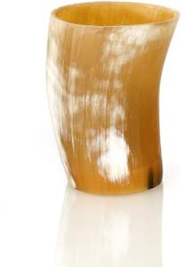 Corne à boire viking en corne de buffle de haute qualité, verre, mug à bière, avec bord en laiton, utilisation de l'eau, prix bas - Product Image 3