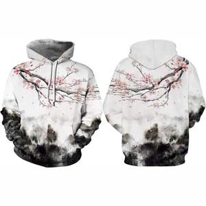 Sudadera con Capucha para Hombre, con Cierre, Tejida, Sublimada, con Logotipo Personalizado, Antiarrugas, para Invierno 2022, 300g Poliéster/Nailon Estampado - Product Image 3