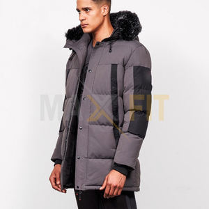 Maxfit เสื้อแจ็คเก็ตกันหนาวสำหรับผู้ชายผลิตตามสั่งผลิตภัณฑ์ผ้าใบเกรดพรีเมี่ยมปกตั้งมาใหม่ - Product Image 5