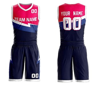 Fabriqué au Pakistan Service OEM Conception personnalisée Uniformes de basket-ball Confortable Uniforme de basket-ball sublimé pour adultes - Product Image 1