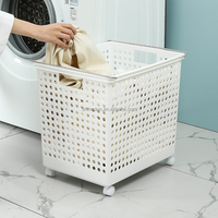 Cesta de ropa sucia de 3 niveles para el baño, cesto con logotipo personalizado, con asas y ruedas, disponible para todas las estaciones