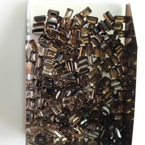 ควอตซ์สีน้ำตาลธรรมชาติทรงแปดเหลี่ยมขนาด 4x3 มม. คุณภาพดีที่สุดสำหรับทำเครื่องประดับ - Product Image 3