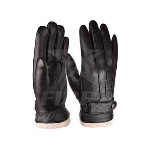 Guantes de Invierno para Hombre, Estilo Sencillo, Impermeables, Transpirables, de Piel de Oveja de Alta Calidad, al por Mayor - Product Image 2