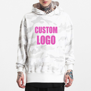 Sweat-shirt à capuche camouflage personnalisé pour homme, 100% coton, tissage éponge respirant, hiver, tailles S-2XL, logo sur le devant - Product Image 4