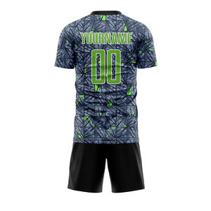 Vente en gros de maillots de football en polyester, kit d'uniformes de football unisexe avec impression par sublimation de 220 grammes - Product Image 4