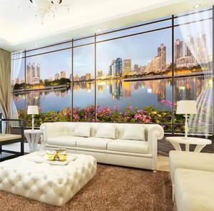 Papel <span class=keywords><strong>De</strong></span> Parede Papel Tapiz Personalizado 3D Estéreo Foto Murales Balcón París Paisaje Torre Eiffel Sofá Fondo Papel <span class=keywords><strong>De</strong></span> Pared - Product Image 4