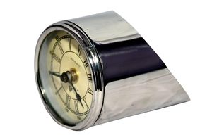 นาฬิกาตั้งโต๊ะสแตนเลสสตีลสีเงินแบบใหม่สำหรับตกแต่งบ้านสำนักงานตกแต่งในร่มนาฬิกาตั้งโต๊ะทะเลจำนวนมาก - Product Image 2