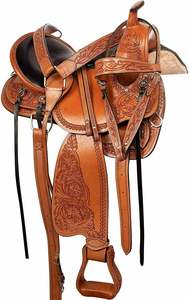 Sillín de doma inglés personalizable de primera calidad Sillín occidental de cuero genuino de nuevo diseño para montar a caballo cómodo - Product Image 2