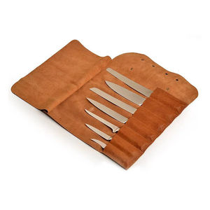 Sac de rangement pour couteaux en cuir durable, design compact pour usage domestique, couleur et logo personnalisables, haute qualité, taille sur mesure, capacité de 35 pièces - Product Image 2