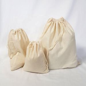 Sac cosmétique de maquillage en mousseline de coton biologique personnalisé en gros sac cosmétique de maquillage en gros sac cosmétique écologique pour femmes - Product Image 4