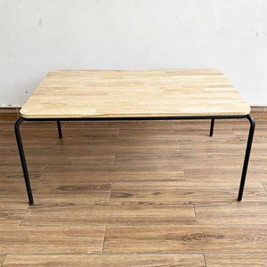 Mesa de Jardín de Infancia de Diseño Minimalista KGD029 100x60cm con Tablero de Madera y Patas de Hierro Multicolores para Uso en Exteriores, Escuelas o Dormitorios - Product Image 6