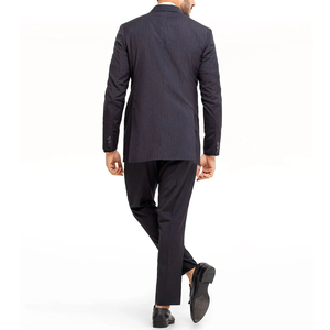 Costume homme 3 pièces slim fit 2025, veste blazer à deux boutons avec gilet et pantalon, smoking pour soirée mariage, taille XL - Product Image 3