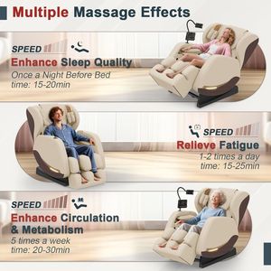 Zero Gravity Modern Portable Commercial <b>Massage</b> Chair Shiatsu Full Body Airbag <b>Massage</b> Adjustable Smart Screen Leg <b>Buttocks</b> - Product Image 3