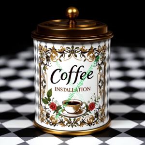 Elegant Vintage Airtight Metal Coffee <b>Canister</b> Classic Bean Design Cover for Wedding Decor Food Storage Kitchen <b>Set</b> Included - Product Image 4