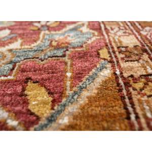 Alfombra de Lana Anudada a Mano Someplace in Time, Patrón de Medallón Rojo y Naranja EA-1504 para Uso Doméstico - Product Image 3