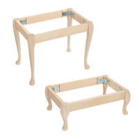 Cadre de table en bois massif de qualité supérieure - Base robuste et durable pour appartement, cuisine, extérieur, bureau à domicile - Design contemporain, taille personnalisée