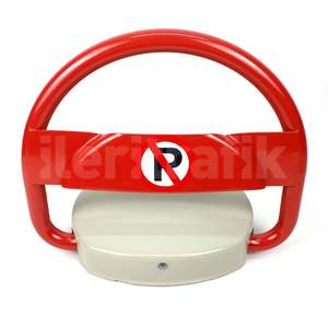 Barrière de stationnement personnelle télécommandée de type ovale pour abri de voiture et place de stationnement, alimentée par batterie - Product Image 1