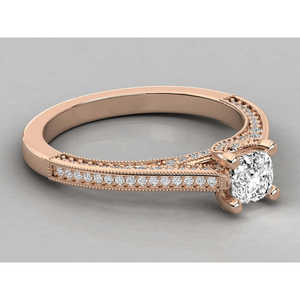 Bague pour femme en or 10 carats avec diamant solitaire cultivé en laboratoire - Product Image 1