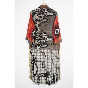 Unique Handmade Elegant Vintage Japanese Silk Kimono Robe <b>Women</b> Bohemian Long Summer Soft Breathable Robe - Product Image 5