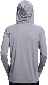 Chemise à capuche de pêche pour homme personnalisée, protection solaire UPF 50+, manches longues, t-shirt pour la randonnée en plein air, la pêche, la course à pied, facile à laver - Product Image 3