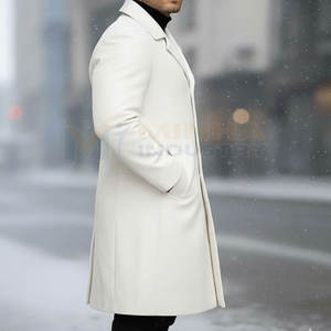 High Quality <b>Men</b> Long Coat Stylish Slim Fit <b>Winter</b> <b>Wear</b> <b>Men</b> Long Coat Casual Woolen <b>Men</b> Long Coat - Product Image 3