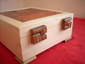 Modern <b>Wood</b> Multifunction Gift <b>Box</b> Polished Jewellery <b>Storage</b> and Cosmetic <b>Storage</b> for Christmas Decoration - Product Image 4