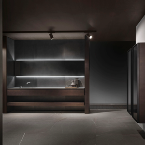 Meuble-lavabo de salle de bain JY Project, personnalisé, style européen élégant, avec un seul lavabo, entièrement assemblé, miroir LED, contreplaqué MDF, PVC - Product Image 4