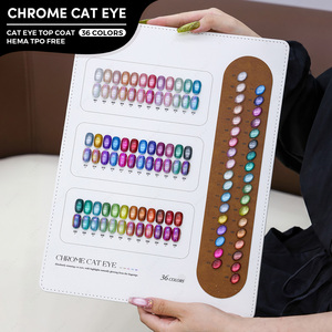 JTING Custom Order Chrome <b>Cat</b> Eye Gel polish 36Colors non wipe cateye <b>top</b> coat gel polish set tpo/hema free OEM ODM hot supplier - Product Image 1