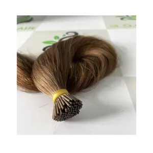 Best Choice Brown Color U/I/V/Flat Tip Hair 2022 With New Design Premium 100% Virgin Human Keratin Hair