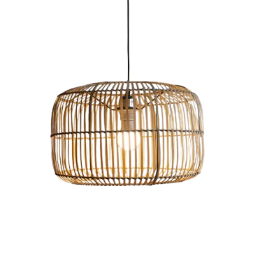 Vietrustic Eco-friendly Handmade Bamboo Rattan Hanging Pendant Lights Natural Color for Home & Wedding Decoration