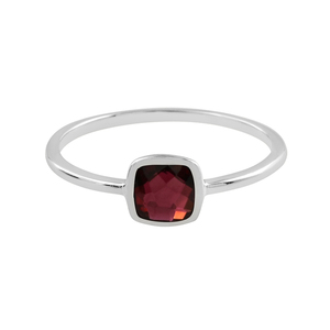 Bague en pierre grenat en argent sterling 925 avec pierres précieuses naturelles classiques faites à la main pour ses bijoux cadeaux - Product Image 2