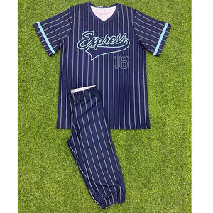 Vente de gros Maillot de baseball cousu Uniforme américain de baseball softball pour hommes - Product Image 3